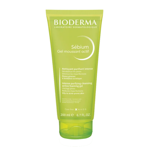 Sébium Gel Moussant Actif - Gel de Limpeza Antioleosidade